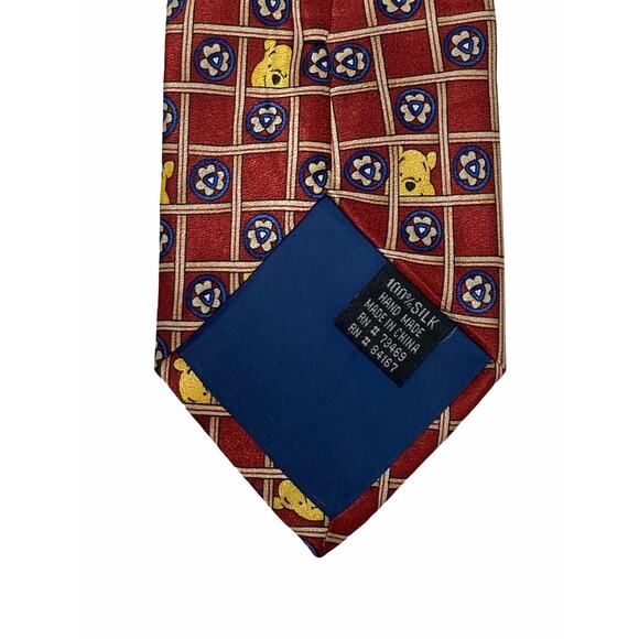 Walt Disney World Winnie the Pooh Floral Pattern Cartoon Novelty Necktie Silk - Picture 6 of 8